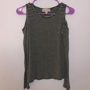 philosophy shoulderless shirt